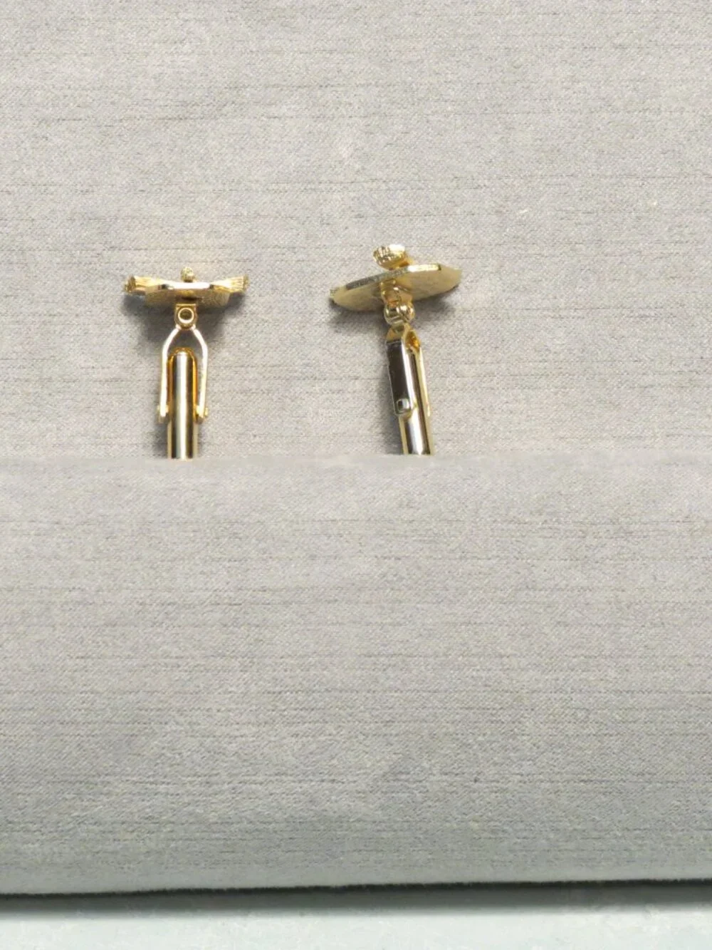 Set of Gold Toned Fishing Lure Cufflinks